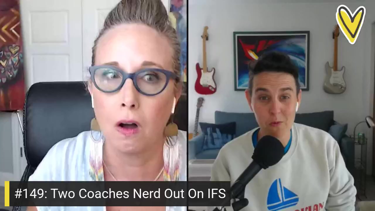 2 Coaches Nerd Out On IFS - A Happy Hour Chat with Dr. Erin M. Baker.